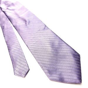 Michael Kors Purple‎ Silk Tie Woven Graphic Knit